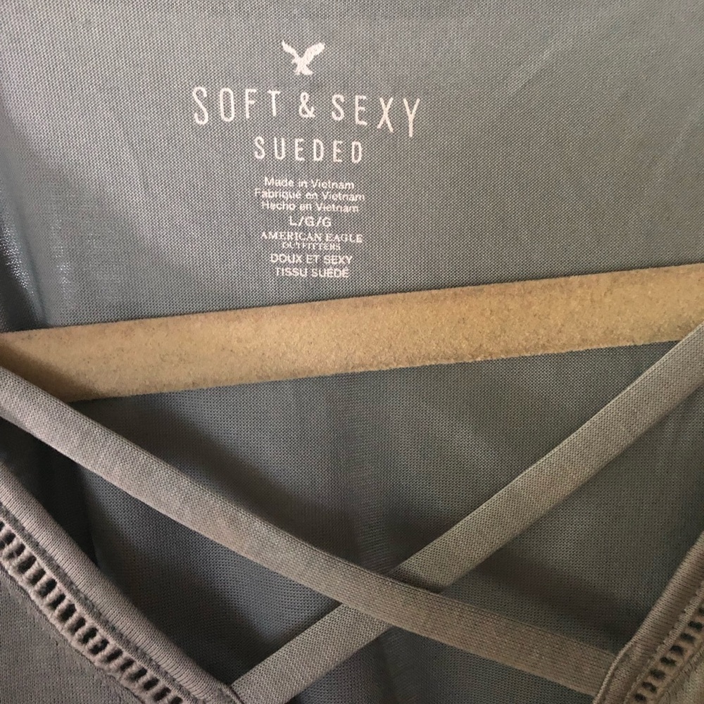American Eagle Soft&Sexy Swing Tank in Eucalyptus - Picture 2 of 3